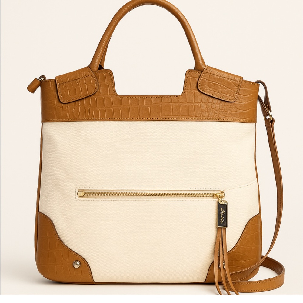 Foley and Corinna Mid City Canvas & Leather Tote